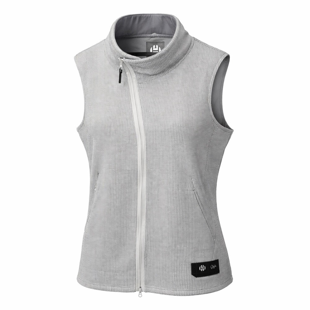 Adidas James Harden Basketball Vest Mens XL Gray Asymmetrical Zip Waffle Knit
